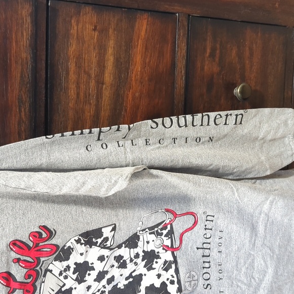 Simply Southern scrub life long sleeve tee - Picture 5 of 5